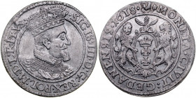 Zygmunt III 1587-1632, Ort 1618, Gdańsk, liść klonu, R