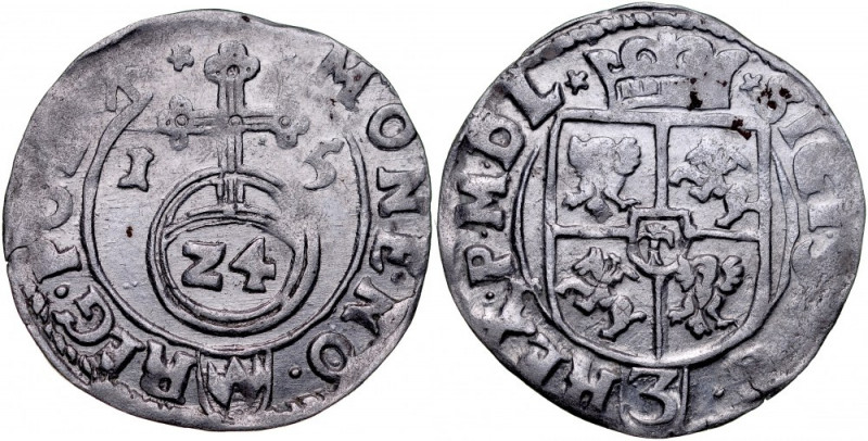 Zygmunt III 1587-1632, Półtorak 1615, Kraków. Kop. 835, Gum. 962, zdrowa moneta ...