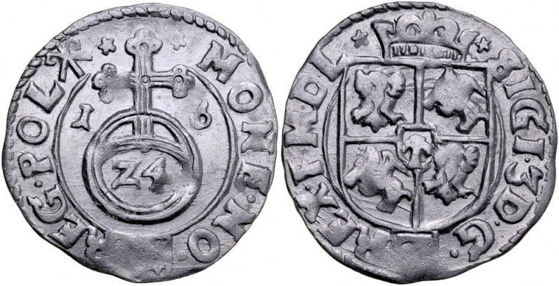 Zygmunt III 1587-1632, Półtorak 1616, Kraków. Kop. 841, Gum. 964, piękny, ponadp...