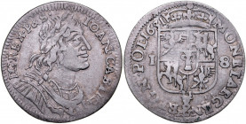 Jan II Kazimierz 1649-1668, Ort 1651 MW, Wschowa.