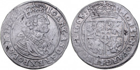 Jan II Kazimierz 1649-1668, Ort 1663 A-T, Kraków.