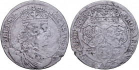 Jan II Kazimierz 1649-1668, Szóstak 1658 TL-B, Kraków.