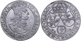 Jan II Kazimierz 1649-1668, Szóstak 1660 TL-B, Kraków.