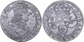 Jan II Kazimierz 1649-1668, Szóstak 1660 TLB, Kraków.