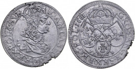 Jan II Kazimierz 1649-1668, Szóstak 1661 TL-B, Kraków.