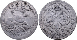 Jan III Sobieski 1674-1696, Szóstak 1682, Kraków.