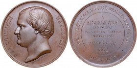 Medal autorstwa Alberta Barre z 1862 roku. Nagroda nadzwyczajna dla Antoniego Kisielewskiego, ucznia Szkoły Narodowej Polskiej w Batigniolles, za wyni...
