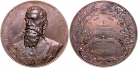 Medal autorstwa A. Scharff'a z 1869 roku, wybity ku czci Franciszka Smolki.