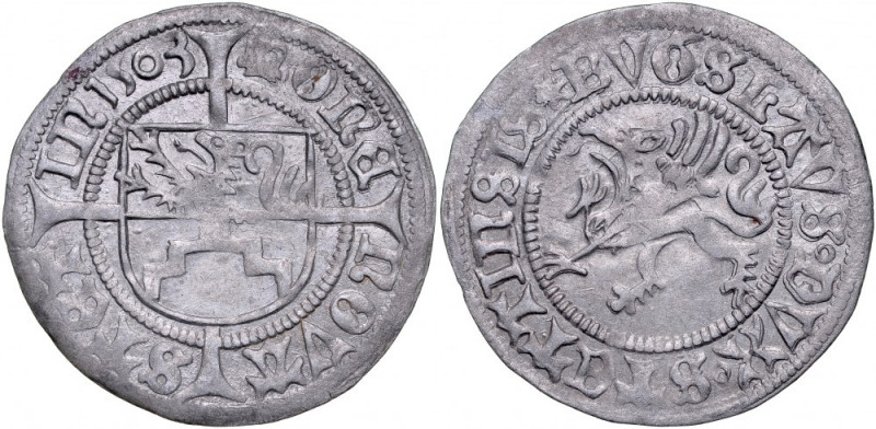 Pomorze, Bogusław X 1478-1523, Szeląg 1503, Szczecin. Kop. 4178, Dbg.P 392, poły...