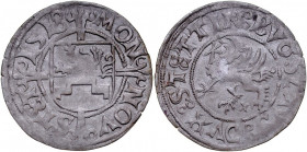Pomorze, Bogusław X 1478-1523, Szeląg 1518, Szczecin.