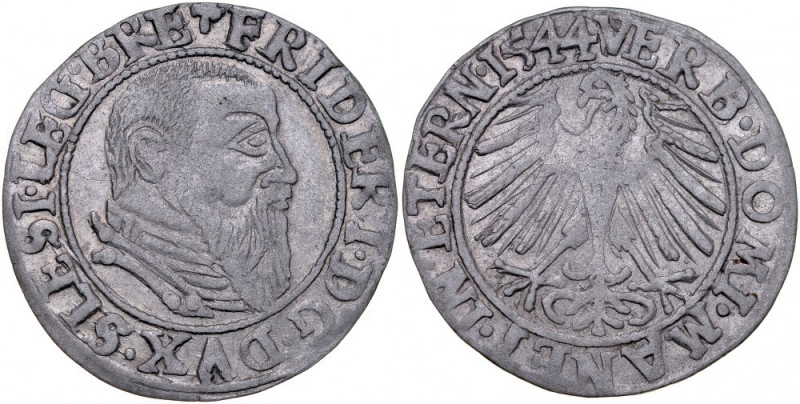 Śląsk, Księstwo Legnicko-Brzesko-Wołowskie, Fryderyk II 1505-1547, Grosz 1544, L...