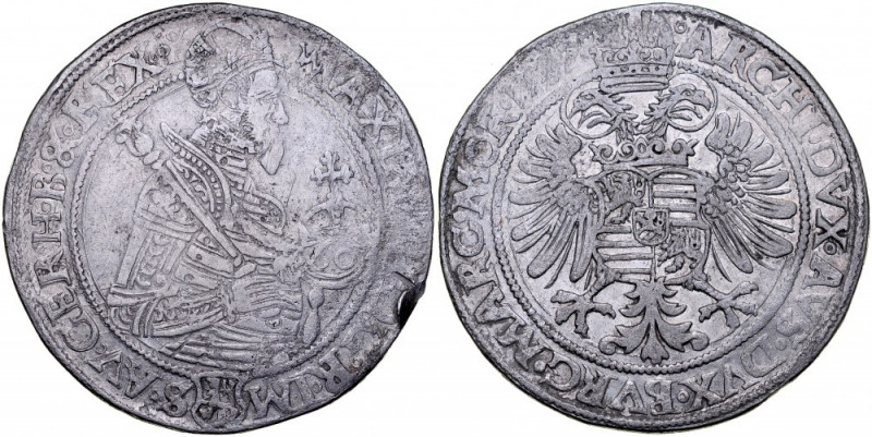 Czechy, Maximilian 1564-1576, Talar za 60 krajcarów 1567, Jachimov. Halacka 210,...