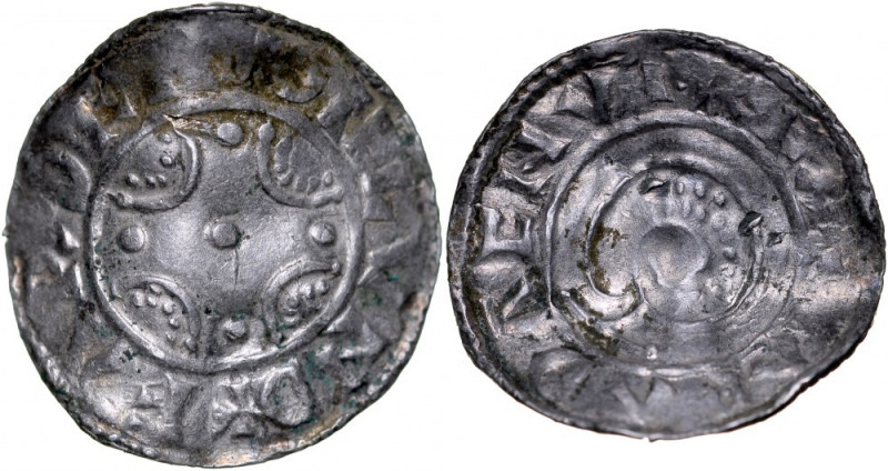 Denmark, Knut Wielki 1018-1035, Denar, Lund. Hauberg 20, srebro, waga 0,88 g., z...