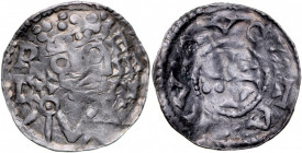 Germany, Heinrich II 1009-1024, Denar, Augsburg.