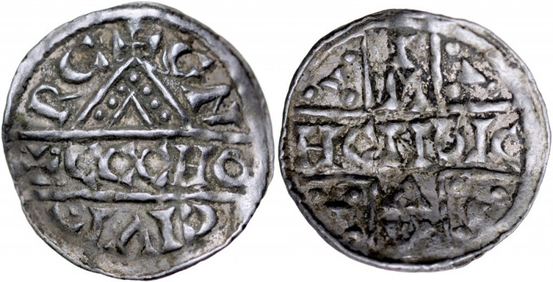 Germany, Heinrich V 1018-1026, Obol, Regensburg. RR Hahn 32d13, srebro, waga 0,6...