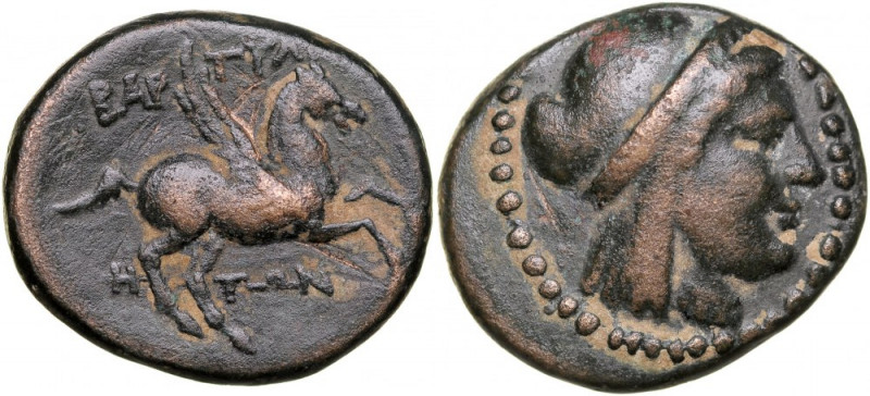 Greece, Caria, Bargylia, Bronze Ae-17mm, 200-100 BC. atrakcyjna moneta z wysokim...