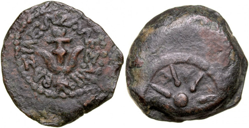 Greece, Judea, Alexander Jannaeus, Bronze Ae-17mm, 103-76 BC. poprawna moneta w ...