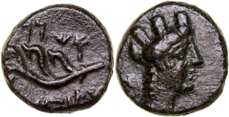 Greece, Phoenicia, Arados, Bronze Ae-10mm, 100-50 BC. czarna patyna z połyskiem,...