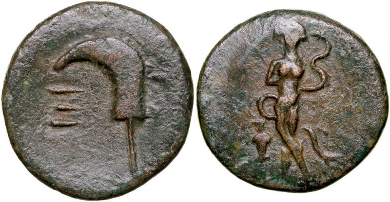 Greece, Pisidia, Etenna, Bronze Ae-16mm, 100-10 BC. ładnie spatynowany egzemplar...