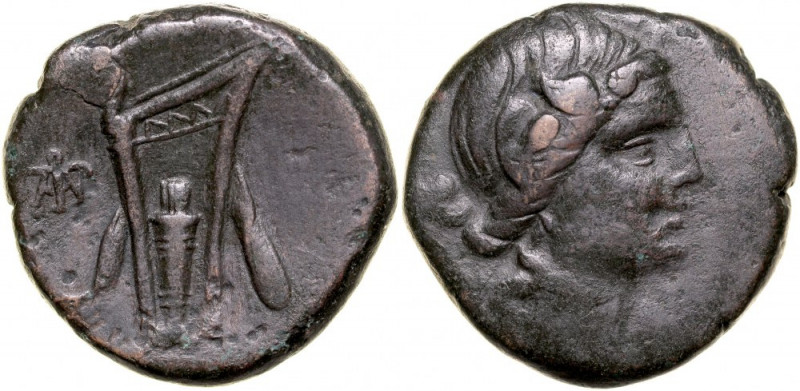 Greece, Scythia, Olbia, Bronze Ae-24mm, 300-200 BC. ciemnobrązowa patyna z połys...