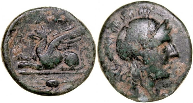 Greece, Troas, Assos, Bronze Ae-13mm, 400-241 BC. ładna, zielona patyna, waga 1,...