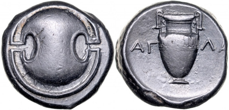 Greece, Boeotia, Thebes, Stater, 363-338 BC. piękny, połyskowy egzemplarz z wyso...