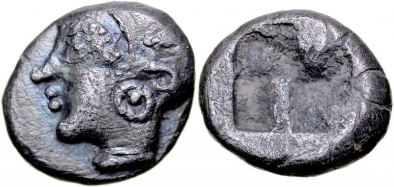 Greece, Ionia, Phokaia, Trihemiobol, 500 BC. delikatna patyna, wysoki, plastyczn...