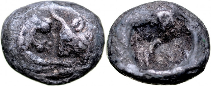 Greece, Lydia, Sardeis, Kroisos, 1/24 stater, 561-536 BC. ostry, połyskowy egzem...