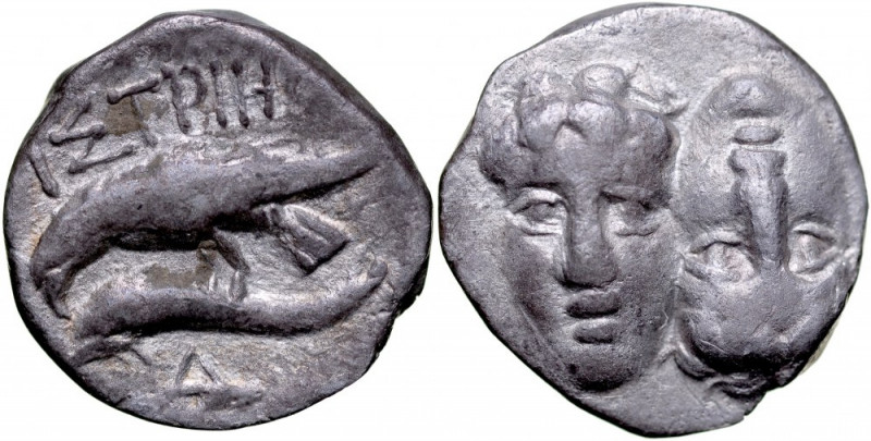 Greece, Moesia, Istros, Obol, 350 BC. ładna, spatynowana moneta, waga 0,79 g.&nb...