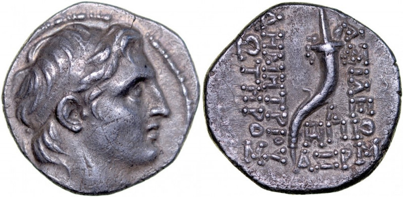 Greece, Syria, Demetrios I Soter, Drachm, 162-150 BC. ładna, plastyczna moneta w...