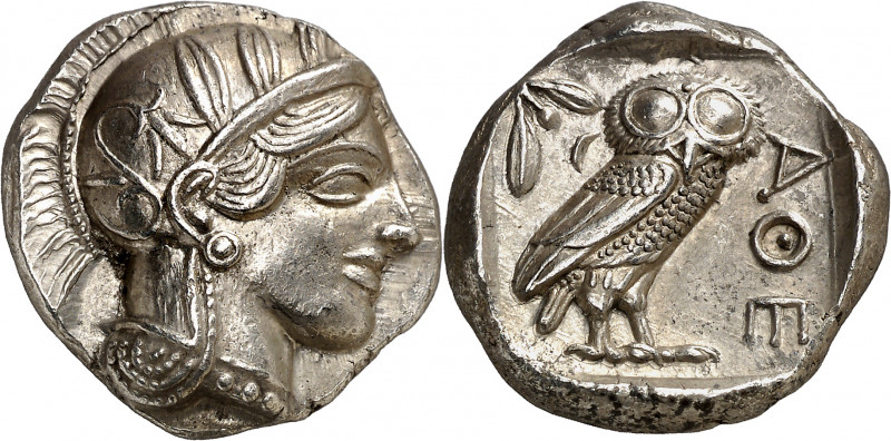 (454-404 a.C.). Ática. Atenas. Tetradracma. (S. 2526) (CNG. IV, 1597). Muy bella...