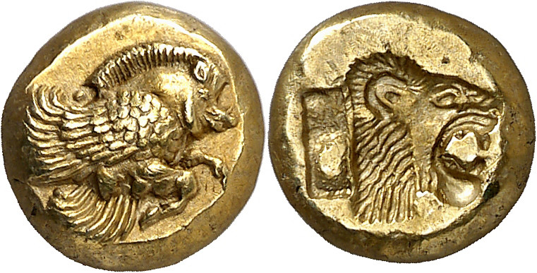 (521-478 a.C.). Lesbos. Mytilene. Hekté. (S. 4237 var) (CNG. VI, 940). Bella. 2,...