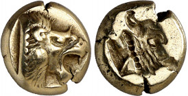 (521-478 a.C.). Lesbos. Mytilene. Hekté. (S. 4240) (CNG. VI, 938). Atractiva. 2,52 g. EBC-.