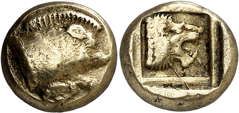 (454-427 a.C.). Lesbos. Mytilene. Hekté. (S. falta) (CNG. VI, 967). 2,52 g. MBC....