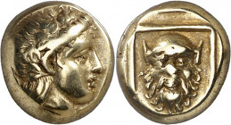 (377-326 a.C.). Lesbos. Mytilene. Hekté. (S. 4249) (CNG. VI, 1016). 2,53 g. MBC+.