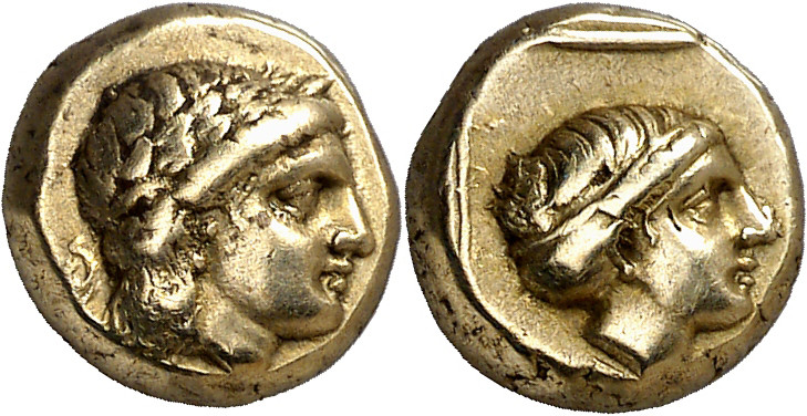 (377-326 a.C.). Lesbos. Mytilene. Hekté. (S. 4250) (CNG. VI, 1026). Atractiva. E...