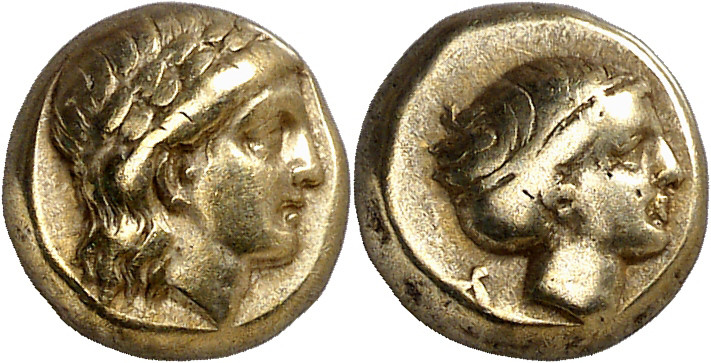 (377-326 a.C.). Lesbos. Mytilene. Hekté. (S. 4250 var) (CNG. VI, 1026 sim). Ex M...