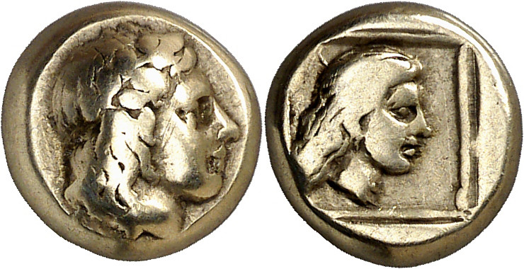 (412-378 a.C.). Lesbos. Mytilene. Hekté. (S. falta) (CNG. VI, 996). 2,53 g. MBC....