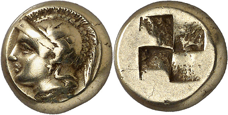 (400-330 a.C.). Jonia. Focea. Hekté. (S. 4530 var) (BMC. XIV, 45). 2,52 g. MBC+....