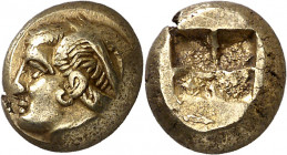 (400-330 a.C.). Jonia. Focea. Hekté. (S. 4531 var) (BMC. XIV, 58 sim). 2,56 g. MBC+.