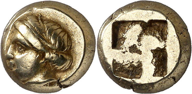 (400-330 a.C.). Jonia. Focea. Hekté. (S. 4531 var) (BMC. XIV, 60). 2,54 g. MBC+....