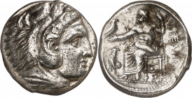 Imperio Macedonio. Alejandro III, Magno (336-323 a.C.). Macedonia. Tetradracma. (S. 6718 var) (MJP. 79b). 17,12 g. MBC+.