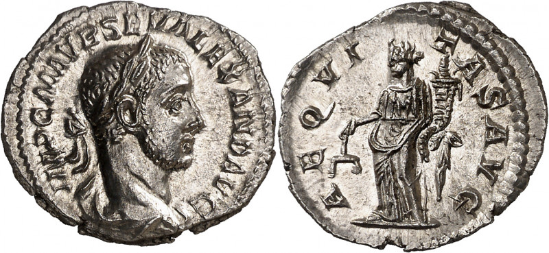 (226 d.C.). Alejandro Severo. Denario. (Spink 7856 var) (S. 9) (RIC. 127). Muy b...
