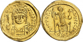 * Justino II (565-578). Constantinopla. Sólido. (Ratto 752) (S. 345). Atractiva. Moneda exenta de pago de tasas de exportación. This coin is exempt fr...