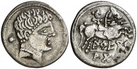 Arecoratas (Ágreda). Denario. (FAB. 110) (ACIP. 1758). 4,05 g. MBC+.