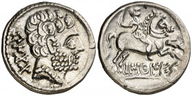 Bascunes (Pamplona). Denario. (FAB. 215) (ACIP. 1630). Escasa así. 4,21 g. EBC-.