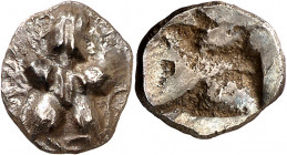 Emporiton (Sant Martí d'Empúries). Óbolo. (FAB. falta) (ACIP. 1). Muy rara. 1,08 g. MBC+.