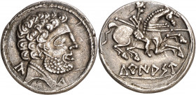 Turiasu (Tarazona). Denario. (FAB. 2417) (ACIP. 1722). Atractiva. 3,87 g. EBC-.