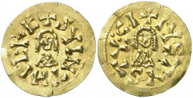 Suintila (621-631). Tucci (Martos). Triente. (CNV. 290.23) (R.Pliego 386c). Pequeñas grietas. Ex Áureo & Calicó 30/09/2015, nº 536. 1,42 g. (EBC-)....