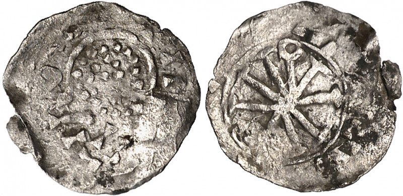 Comtat d'Urgell. Ermengol II (1010-1038). Diner de plata. (AN. 46 pàg. 124, mism...